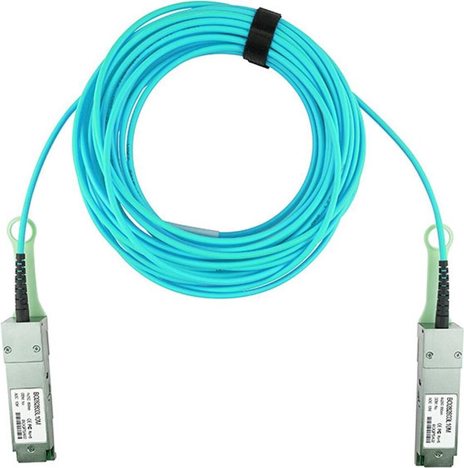 Kompatibles H3C QSFP28-100G-AOC-20M-H3 QSFP28 BlueOptics Aktives Optisches Kabel (AOC), 100GBASE-SR4, Ethernet, Infiniband, 20 Meter (QSFP28-100G-AOC-20M-H3-BO)