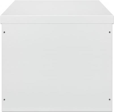 INTELLINET Industrieller IP55 48,30cm (19") Wandverteiler mit integrierten Lüftern, 12 HE 600 mm Tiefe, Kühleinheit mit zwei Lüftern im Dach integriert, staub- und wasserdichtes Gehäuse, montiert, lichtgrau RAL7035 (716109)