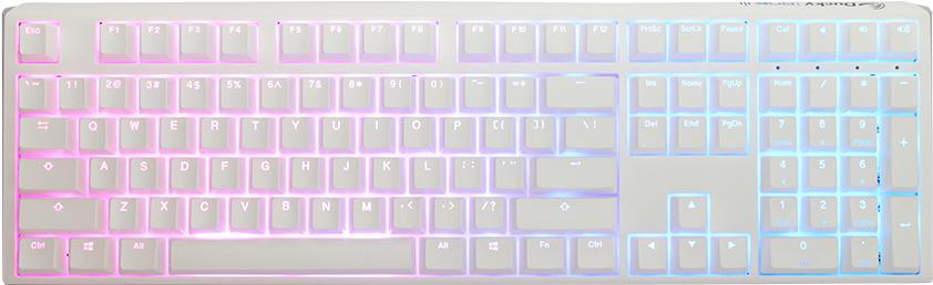 Ducky One 3 Classic Pure White Gaming Tastatur, RGB LED - MX-Blue (DKON2108ST-CDEPDPWWWSC1)