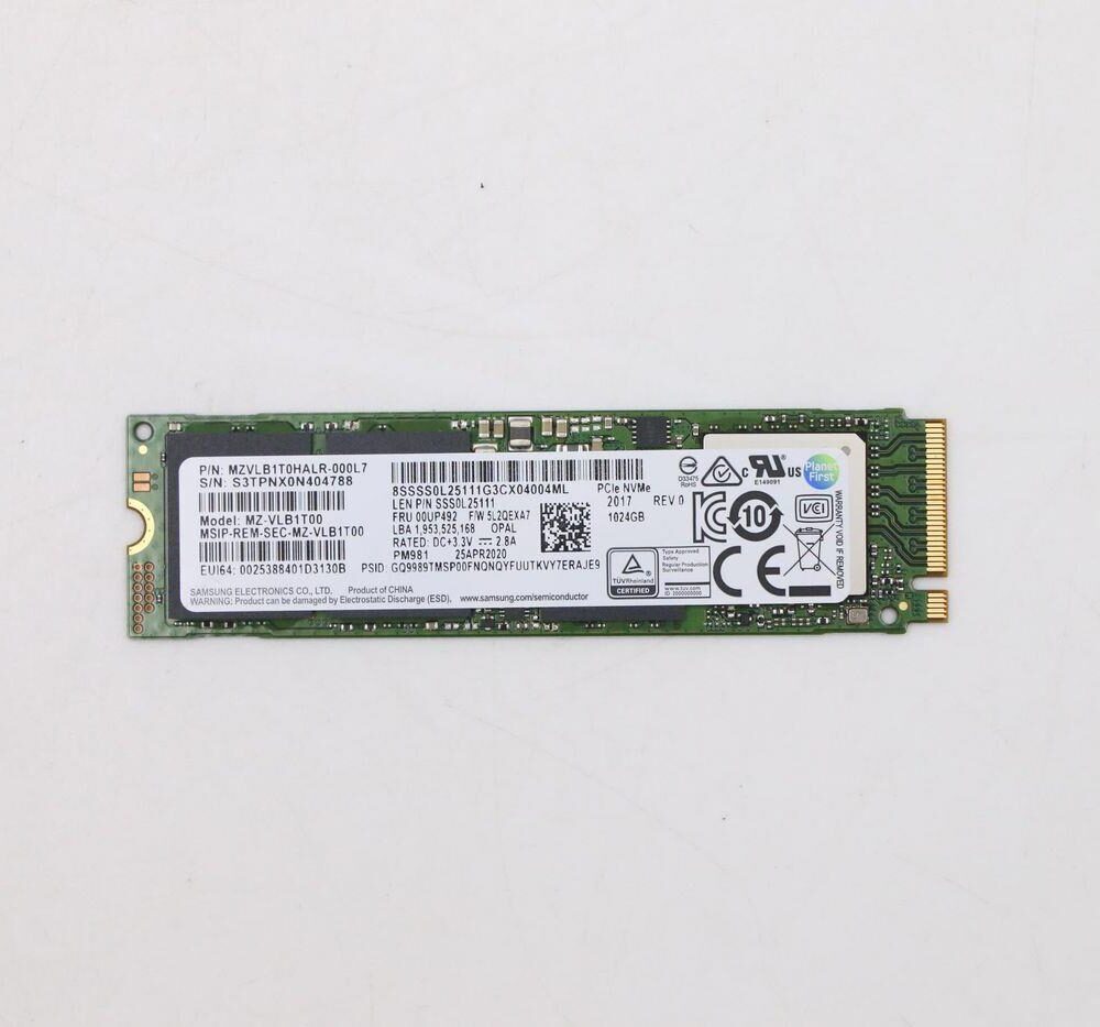 Lenovo SSD M.2 2280 PCIe NVMe (FRU00UP492)