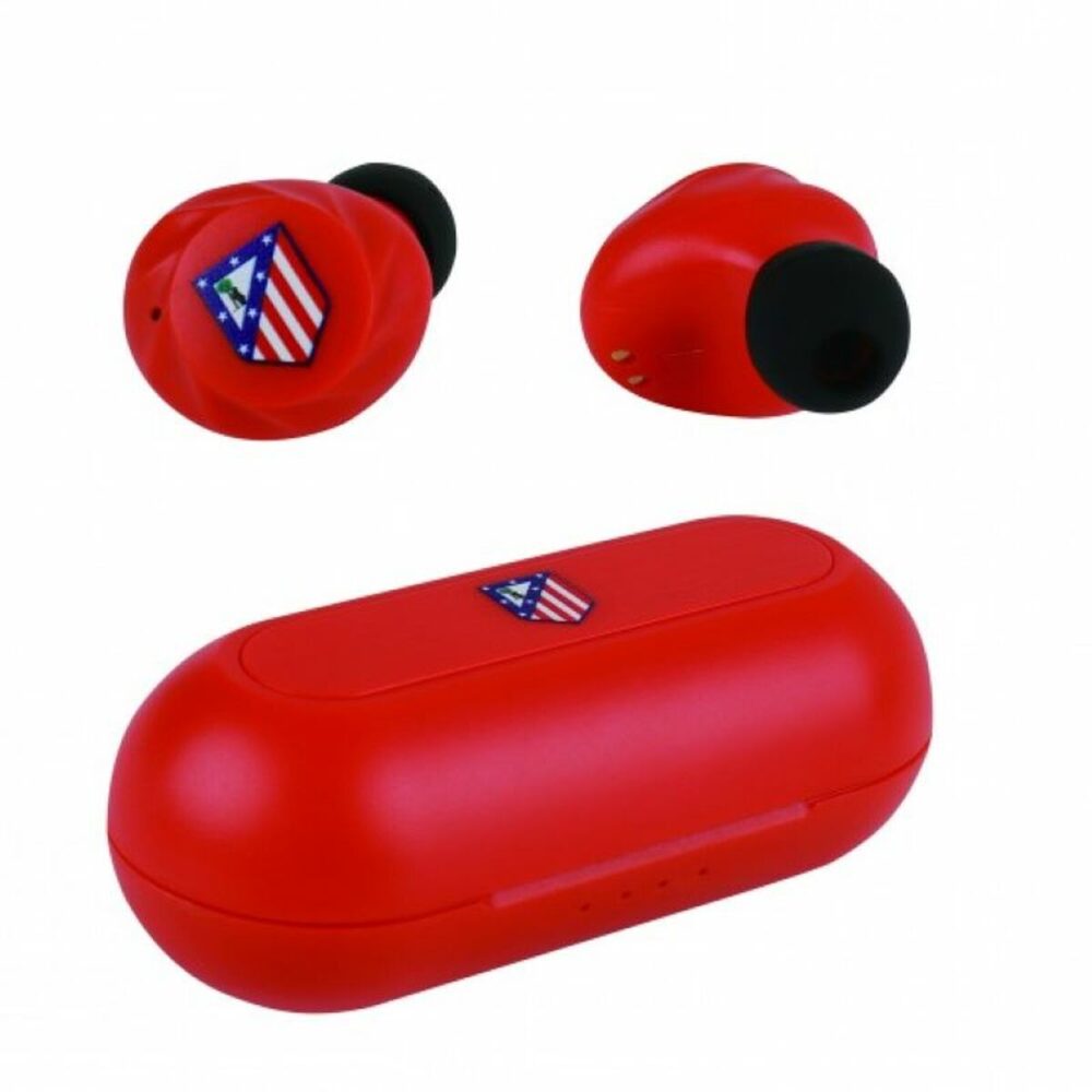 Auricolari Wireless con Custodia di Ricarica Atlético Madrid 4906036 Rosso