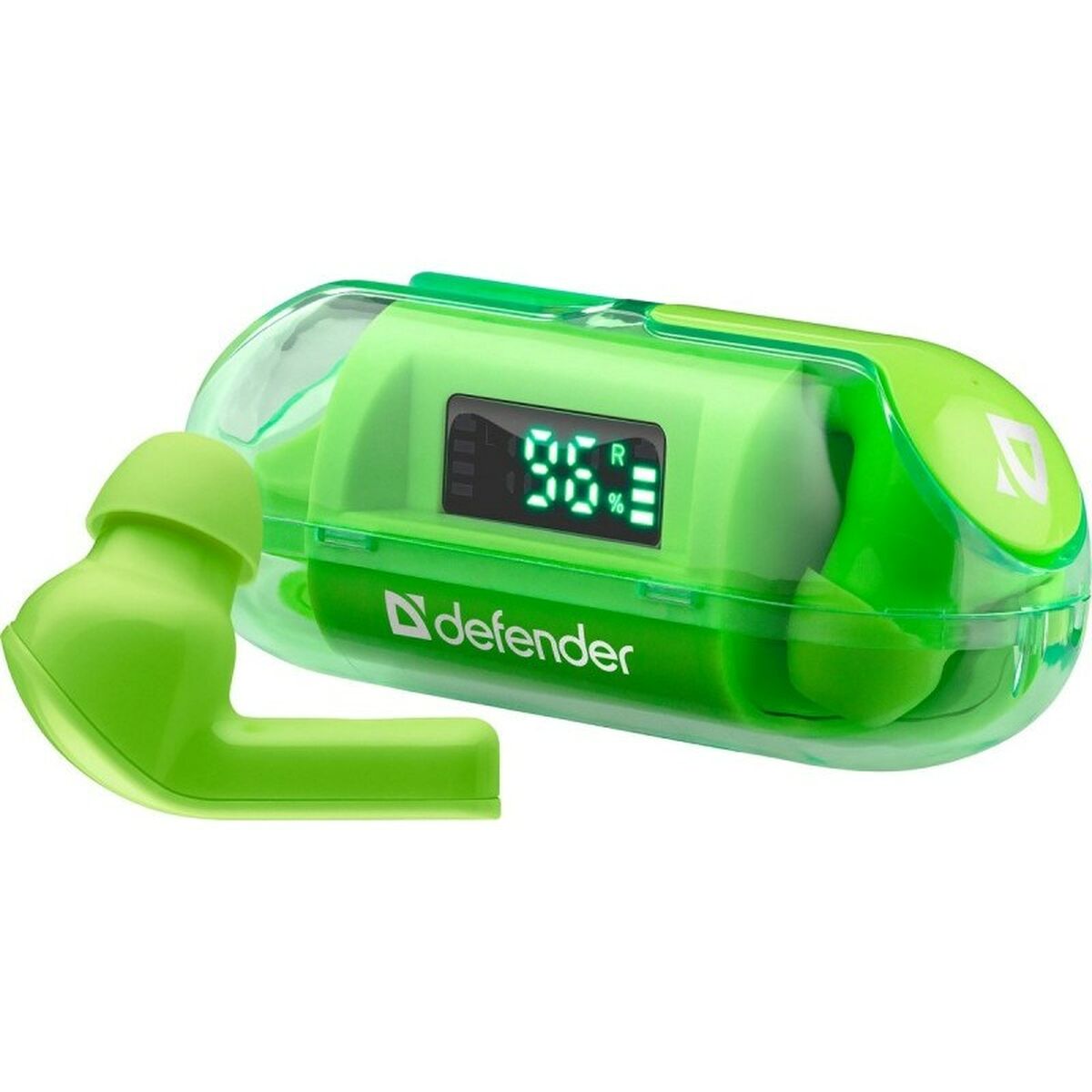 Auricolari Wireless con Custodia di Ricarica Defender TWINS 916 Verde