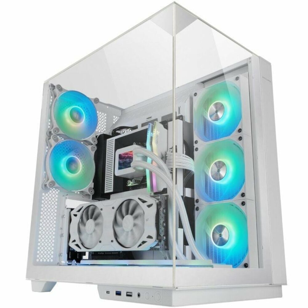 Case computer desktop ATX Mars Gaming MC3GFW Bianco