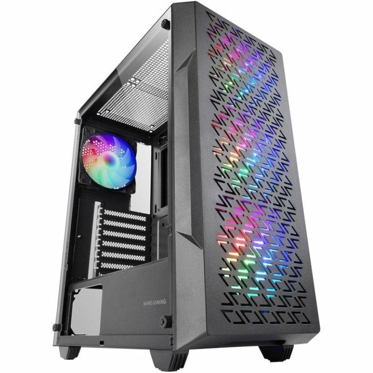 Case computer desktop ATX Mars Gaming MCGEO Nero