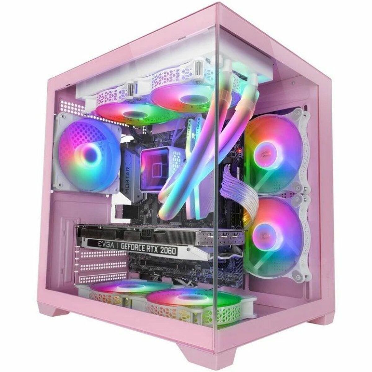 Cassa Minitorre Micro ATX / ITX Mars Gaming MCVIEW2P Rosa