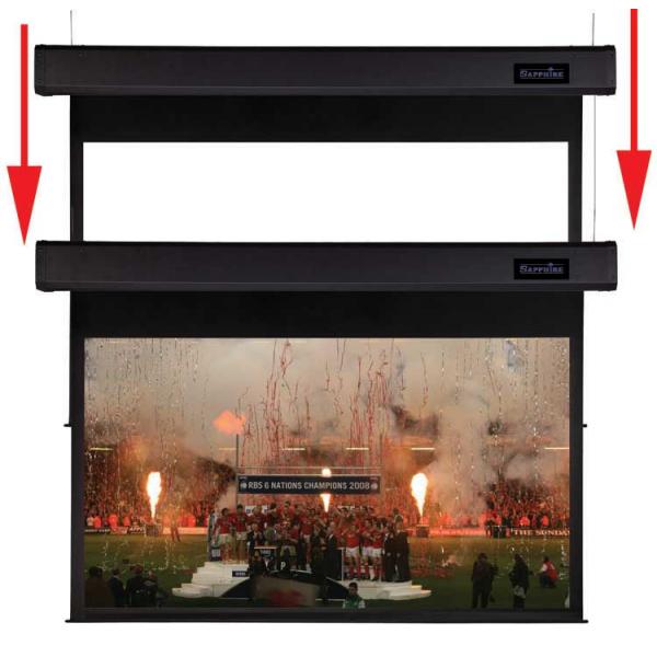 Sapphire AV SSM400RADV schermo per proiettore 5,08 m [200] 4:3 (SSM400RADV Smart Move Electric Projection Screen 4m 4:3)
