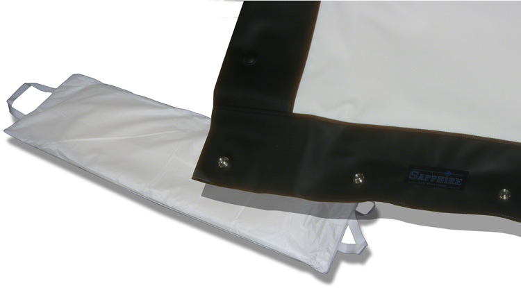 Sapphire AV SFFS365FR-WSF-FABRIC Materiale dello schermo di proiezione Frontale PVC Bianco Opaco (SFFS365FR-WSF-FABRIC Rapidfold Front Projection, Screen Fabric Only - 3.6m 16:9)