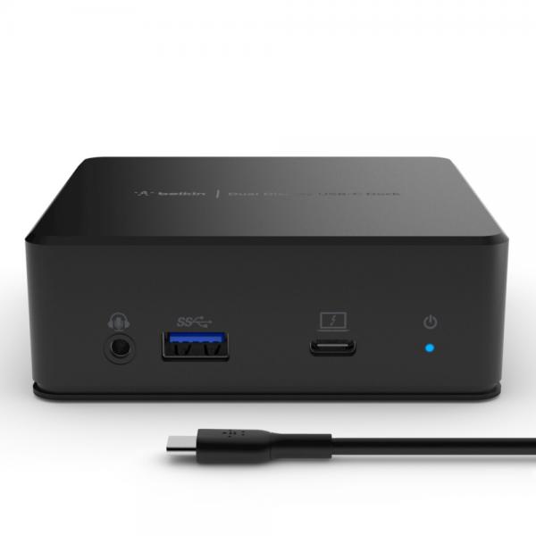 Belkin USB-C Dual Display Docking Station USB 3.2 Gen 1 [3.1 Gen 1] Type-C Nero (USB C DUAL DISPLAY DOCK)