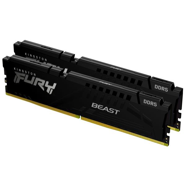 Kingston Technology FURY Beast 32 GB 5600 MT/s DDR5 CL40 DIMM [Kit da 2] Black (Kingston FURY Beast - 32GB: 2x16GB - D)