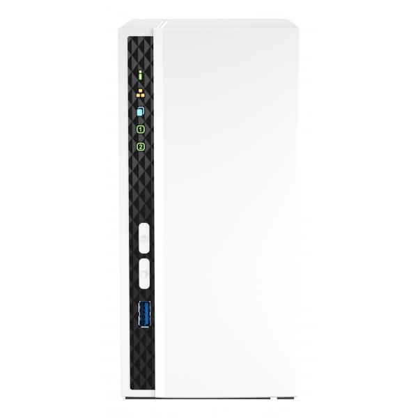 QNAP TS-233 NAS Mini Tower ARM 2 GB 8 TB HDD QNAP QTS Bianco (QNAP TS-233/8TB IW 2 Bay)