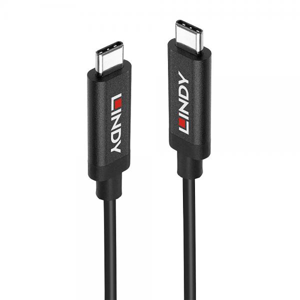 Lindy 43348 cavo USB USB 3.2 Gen 2 [3.1 Gen 2] 3 m USB C Nero (3M USB 3.1 GEN 2 C/C ACTIVE - CABLE)