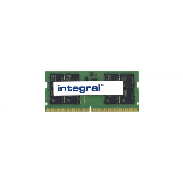 Integral KCP548SD8-32-IN memoria 32 GB 1 x 32 GB DDR5 4800 MHz (32GB LAPTOP RAM MODULE DDR5 4800MTs PC5-38400 UNBUFFERED NON-ECC SODIMM 1.1V 2GX8 CL40 INTEGRAL)