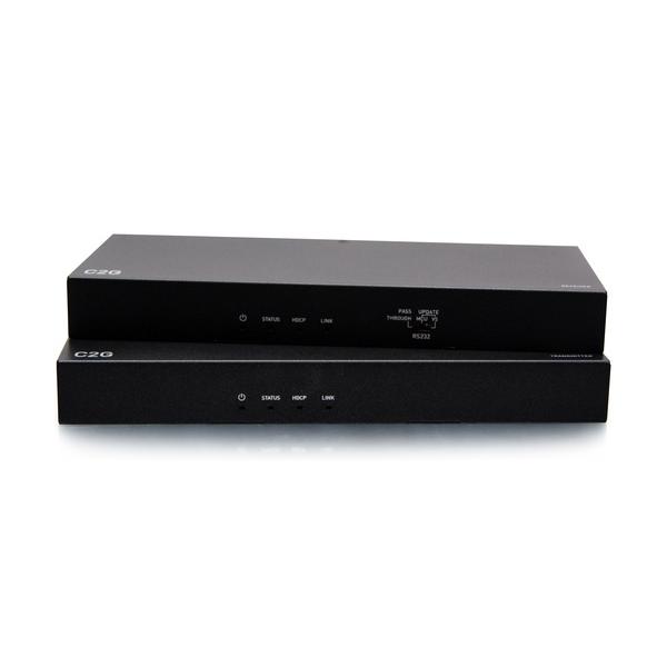C2G Estensore HDMI® HDBaseT + 3,5 mm, da USB-B ad A e RS232 tramite cavo Cat da box trasmettitore a box ricevitore, 4K 60 Hz (C2G HDMI HDBaseT + 3.5mm, USB-B to A,)