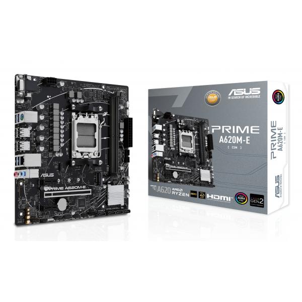 ASUS PRIME A620M-E-CSM AMD A620 Socket AM5 micro ATX (Asus PRIME A620M-E-CSM - Corporate Stable Model, AMD A620, AM5, Micro ATX, 2 DDR5, VGA, HDMI, DP, GB LAN, PCIe4, 1x M.2)
