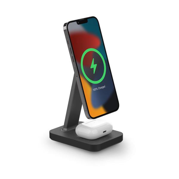 mophie 401309751 Caricabatterie per dispositivi mobili Auricolare, Smartphone Nero AC Carica wireless Ricarica rapida Interno (mophie 401309751 oplader til mobil enh)