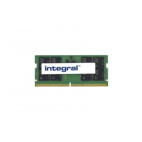 Integral CT32G56C46S5-IN memoria 32 GB 1 x 32 GB DDR5 5600 MHz (32GB LAPTOP RAM MODULE DDR5 5600MTs PC5-44800 UNBUFFERED NON-ECC SODIMM 1.1V 2GX8 CL46 INTEGRAL)