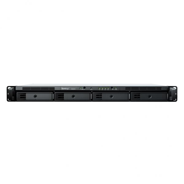 Synology RackStation RS422+ NAS Rack [1U] Ryzen Embedded R1600 2 GB DDR4 64 TB HDD DiskStation Manager Nero (Synology RS422+/64TB-SYN)