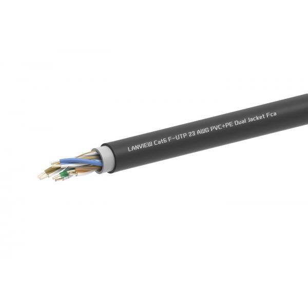 Lanview LVN-CAT6PE-2FUTP-305M cavo di rete (CAT6 F/UTP PVC+PE Dual Jacket - solid cable 305m - Warranty: 60M)