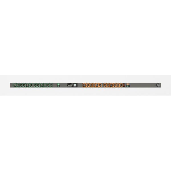 Vertiv Geist MGU5MGB1-24PH63-3PS6B2A10-S unità di distribuzione dell'energia [PDU] 24 presa[e] AC 0U Nero (VERTIV GEIST RACK PDU SWITCHED - EC 0U INPUT IEC 60309 230V 32A)