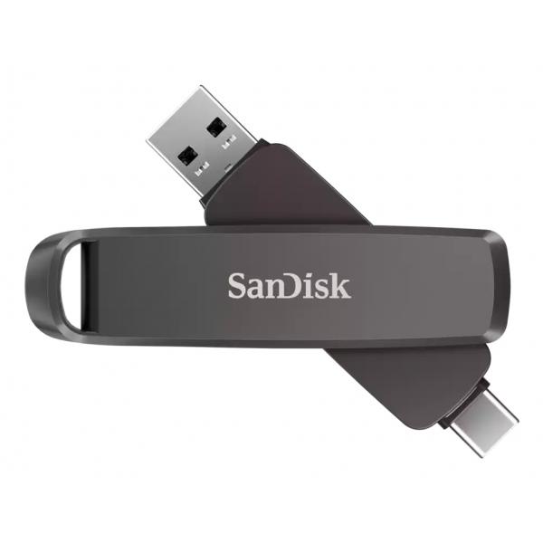 SanDisk SDDDE1-512G-G46 unità flash USB 512 GB USB Type-C/USB Type-A 3.2 Gen 2 [3.1 Gen 2] Nero (SanDisk Extreme PRO Dual Drive - USB f)
