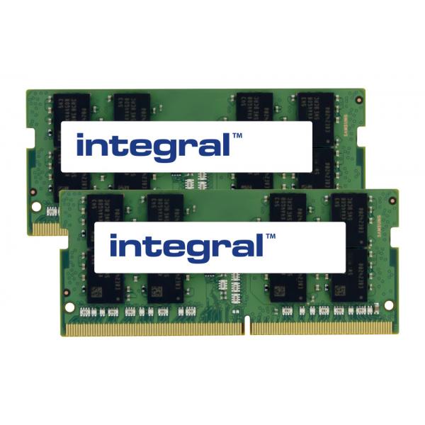 Integral TED464G3200C22DC-S01-IN memoria 64 GB 2 x 32 GB DDR4 3200 MHz (64GB [2X32GB] LAPTOP RAM MODULE KIT DDR4 3200MHZ PC4-25600 UNBUFFERED NON-ECC SODIMM 1.2V 2GX8 CL22 INTEGRAL)