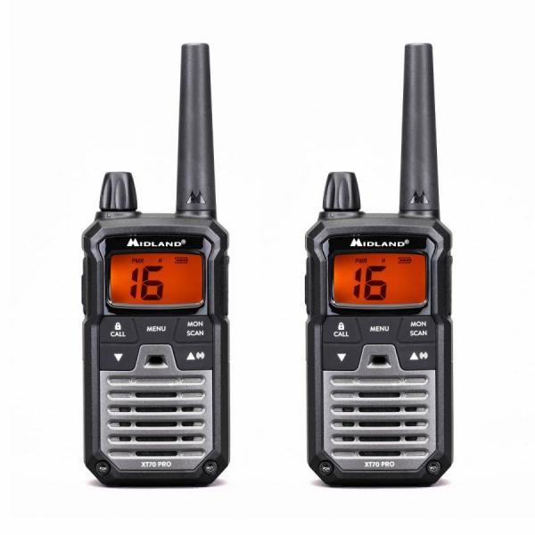 Midland XT70 ricetrasmittente 32 canali Nero (MIDLAND Walkie Talkie XT70 Pro Duo Bla)