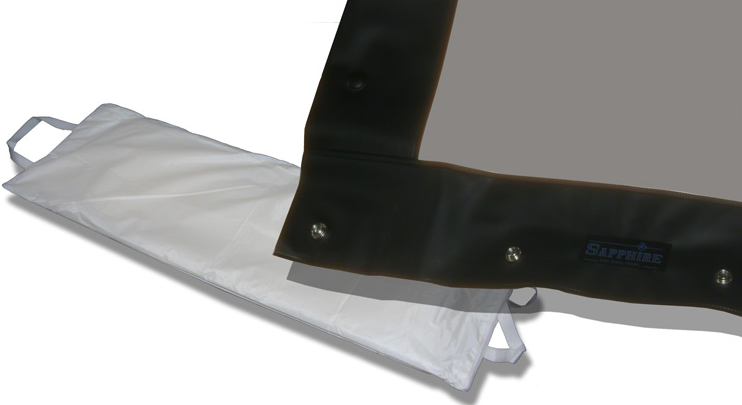 Sapphire AV SFFS244RPFABRIC Materiale dello schermo di proiezione Posteriore PVC Grigio (SFFS244RPFABRIC Rapidfold Rear Projection, Screen Fabric Only - 2.4m 4:3)