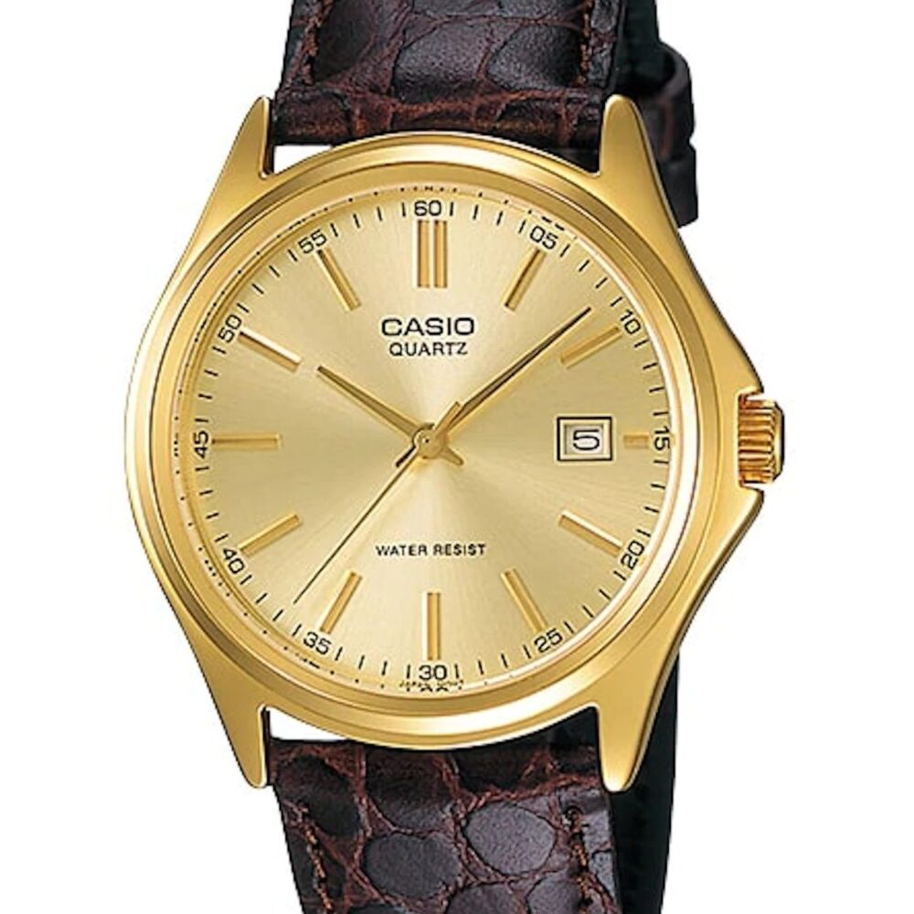 CASIO COLLECTION Mod. DATE LEATHER - GOLD