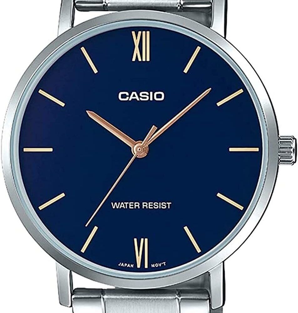 CASIO COLLECTION Mod. MINIMAL. METAL - PETROL BLUE