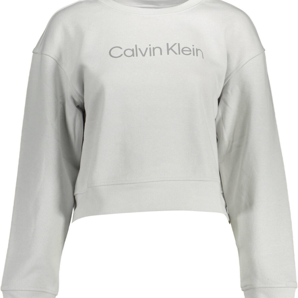 CALVIN KLEIN FELPA SENZA ZIP DONNA GRIGIO