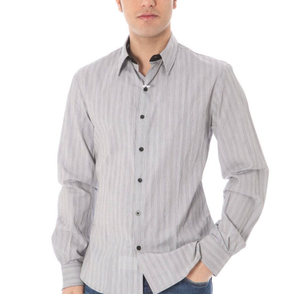 COSTUME NATIONAL CAMICIA MANICHE LUNGHE UOMO BIANCO