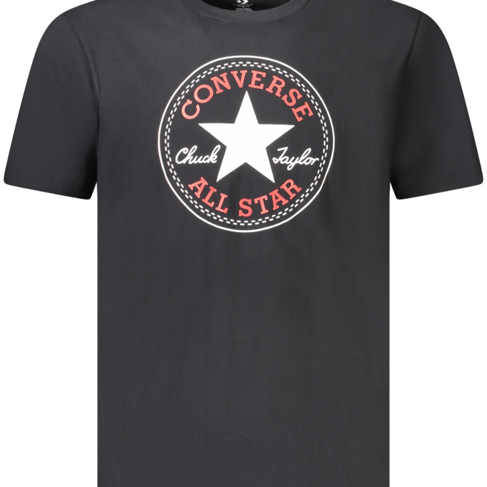 CONVERSE T-SHIRT MANICHE CORTE UOMO NERO