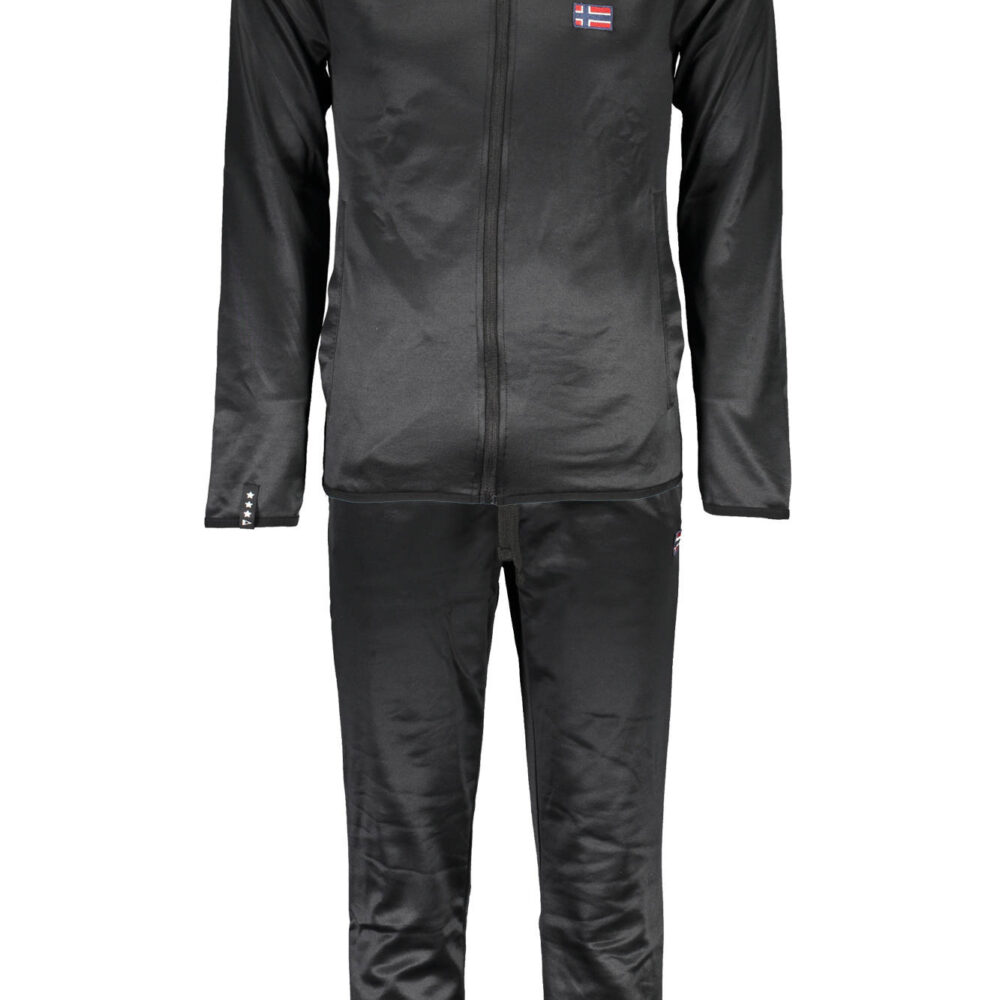 NORWAY 1963 FELPA CON ZIP UOMO NERO