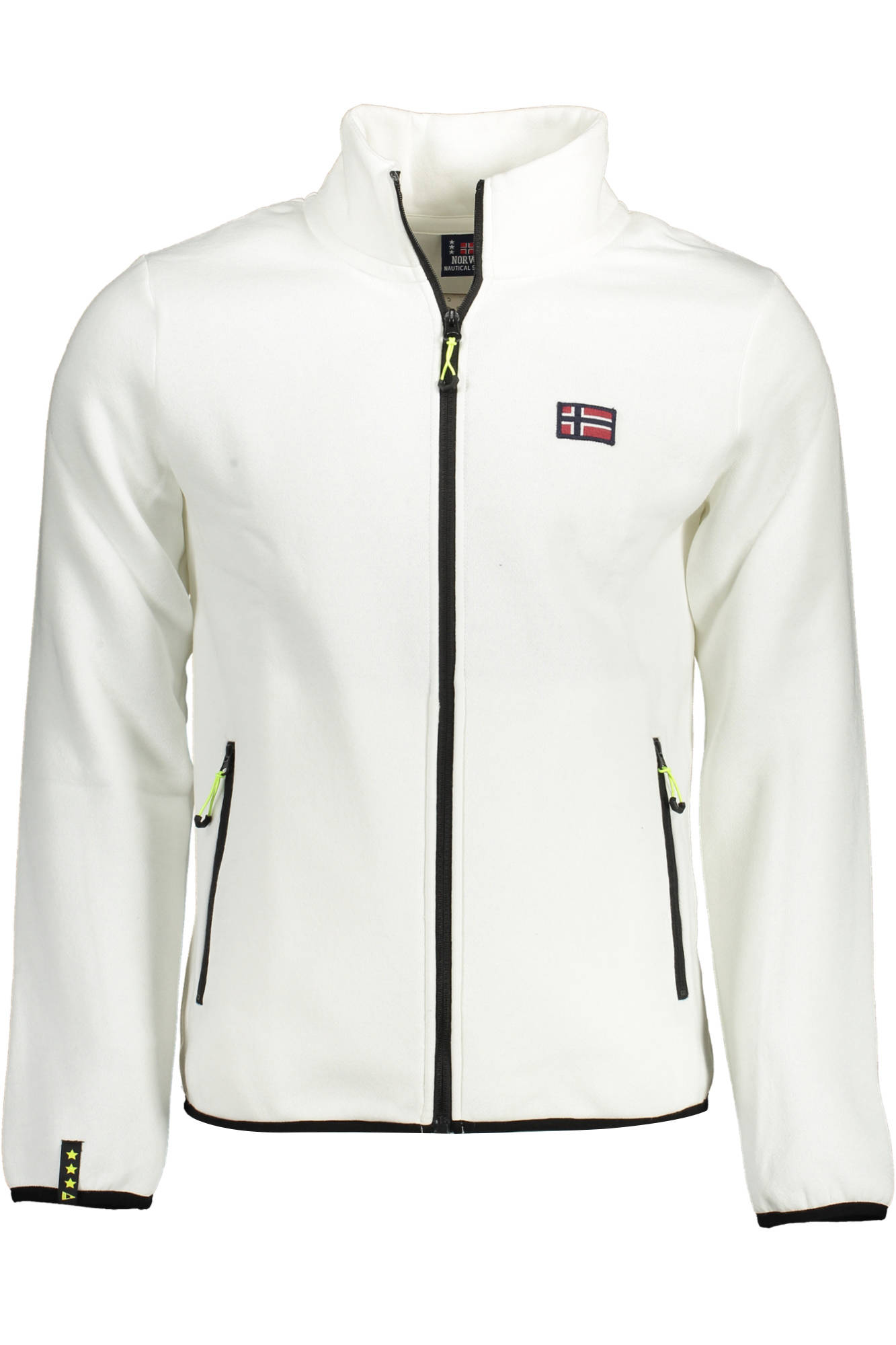 NORWAY 1963 FELPA CON ZIP UOMO BIANCO
