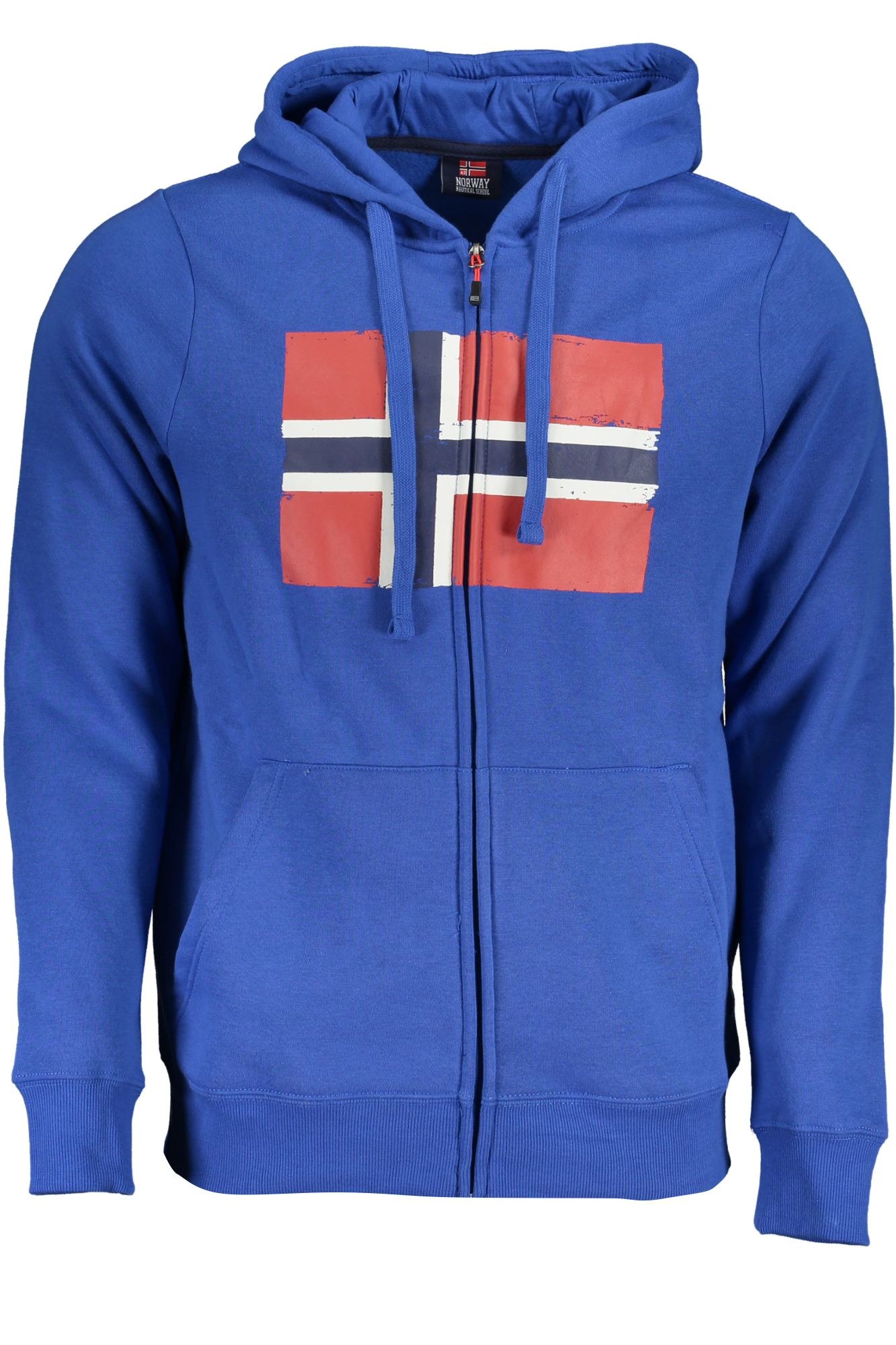 NORWAY 1963 FELPA CON ZIP UOMO BLU
