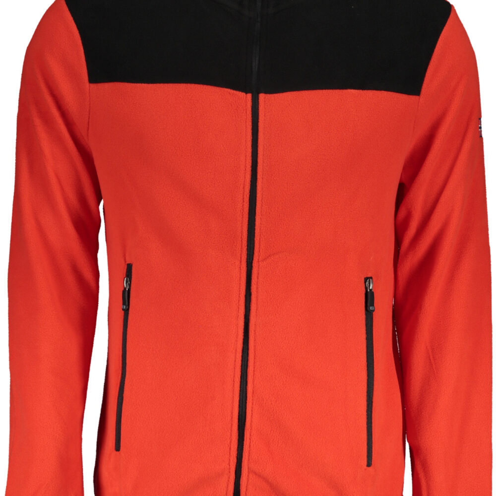 NORWAY 1963 FELPA CON ZIP UOMO ROSSO