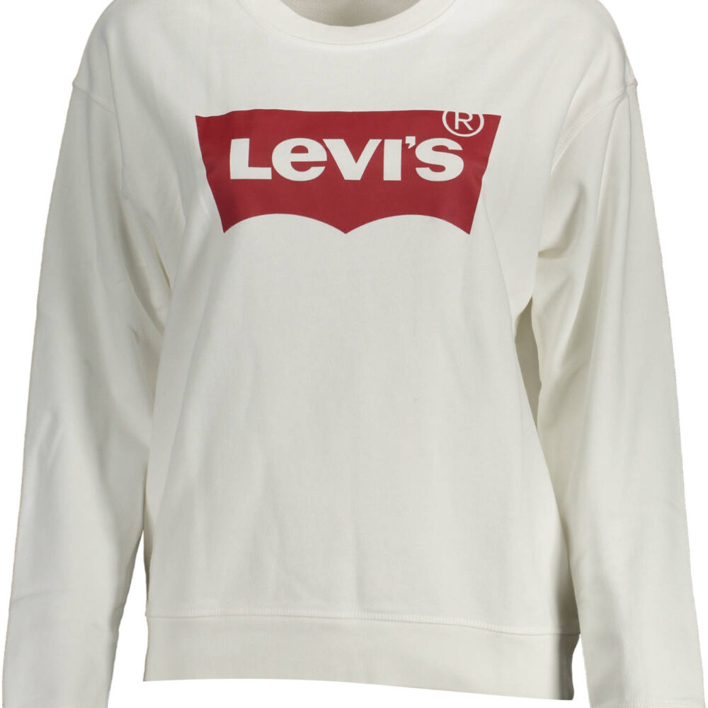 LEVI'S FELPA SENZA ZIP DONNA BIANCO