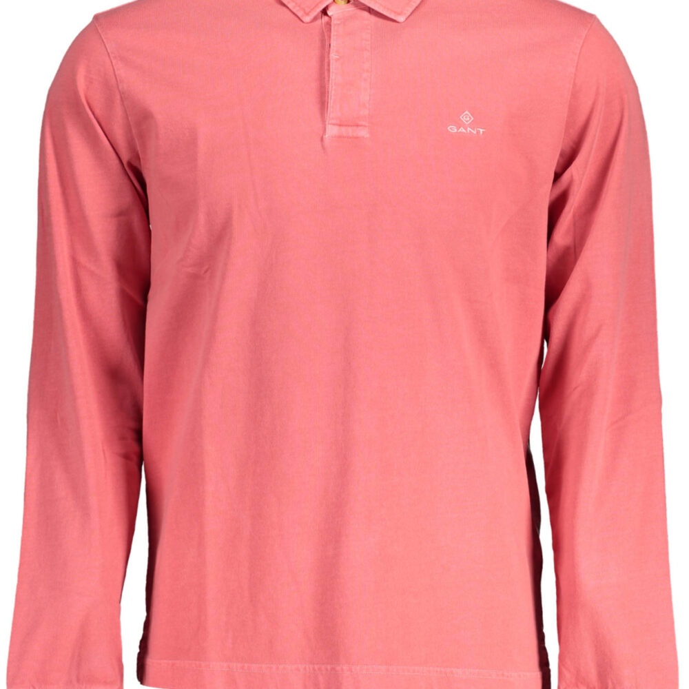 GANT POLO MANICHE LUNGHE UOMO ROSSO