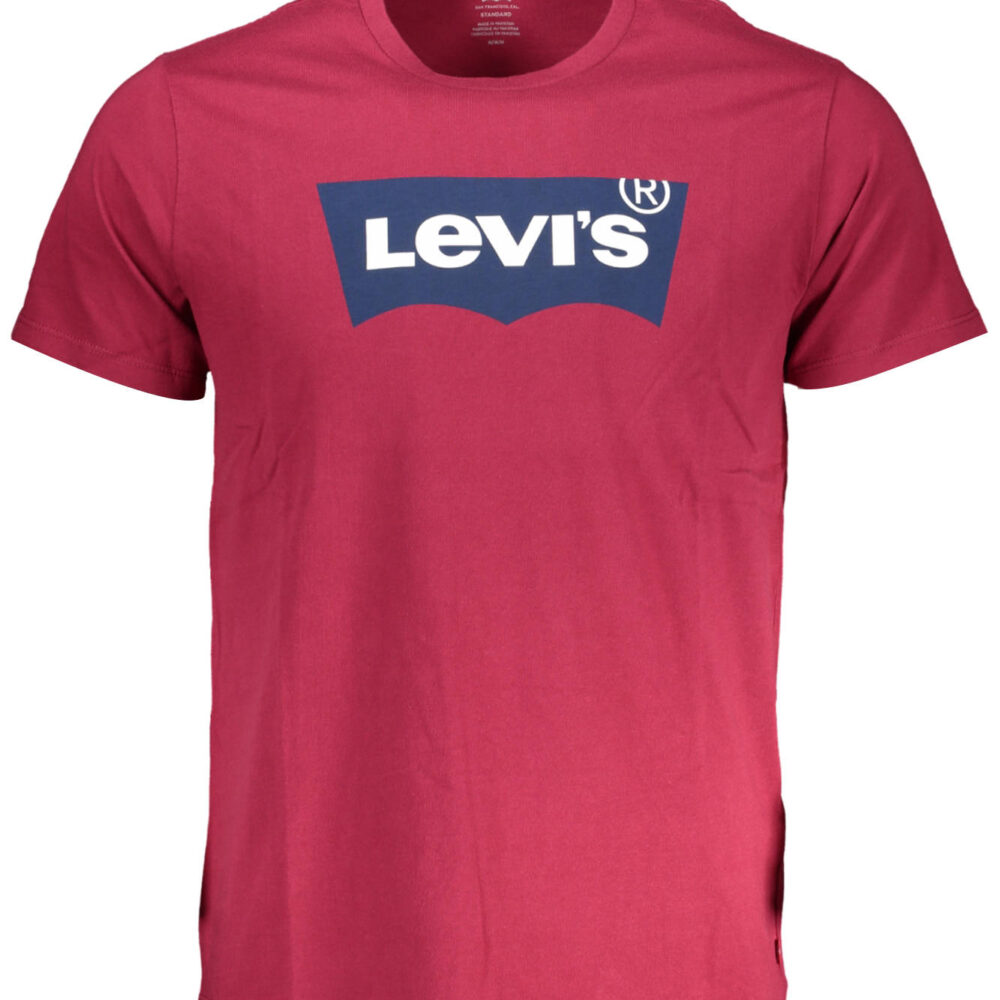 LEVI'S T-SHIRT MANICHE CORTE UOMO ROSSO