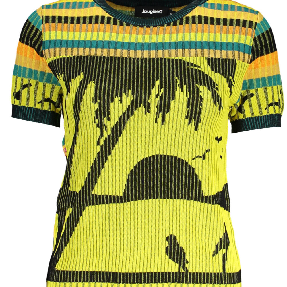 DESIGUAL MAGLIA DONNA GIALLO