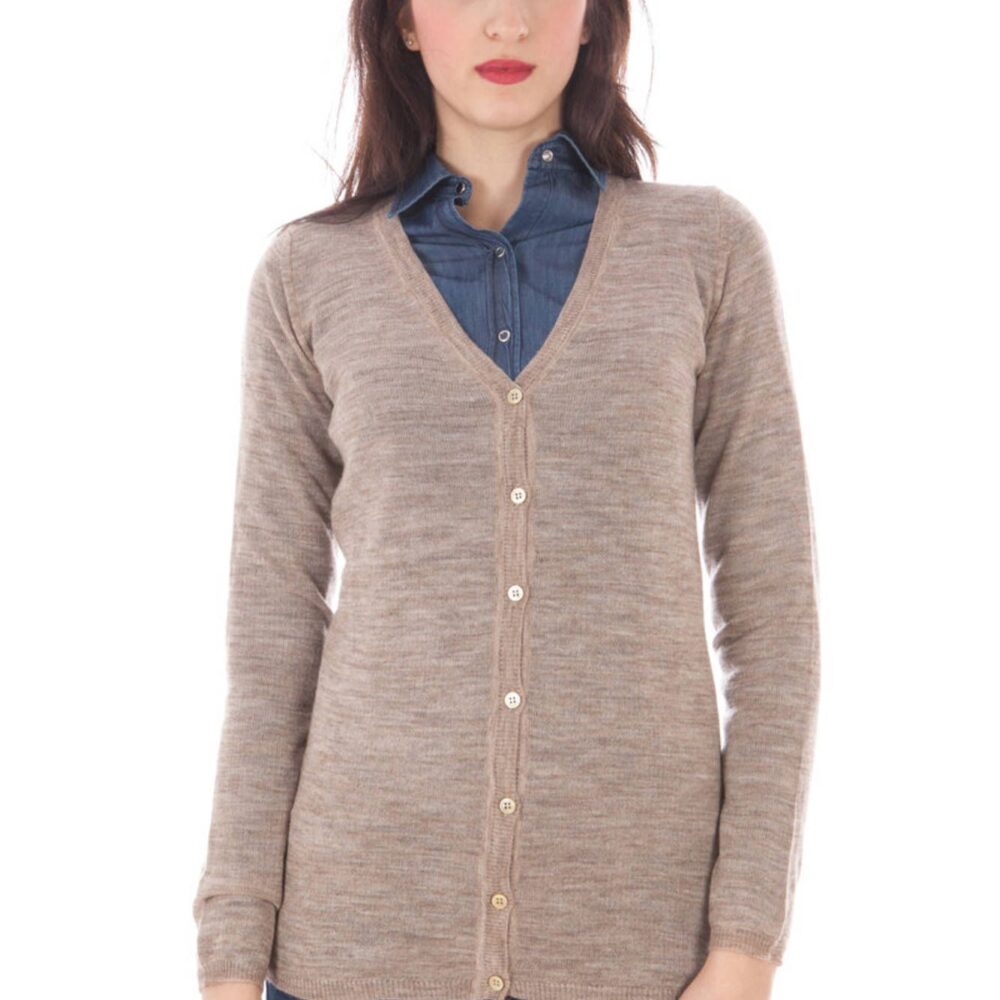 FRED PERRY CARDIGAN DONNA BEIGE