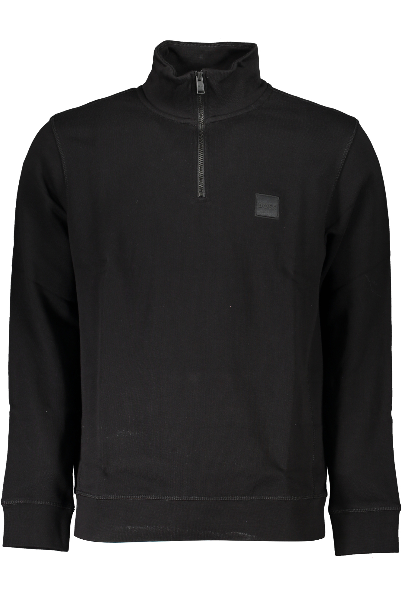 HUGO BOSS FELPA CON ZIP UOMO NERO