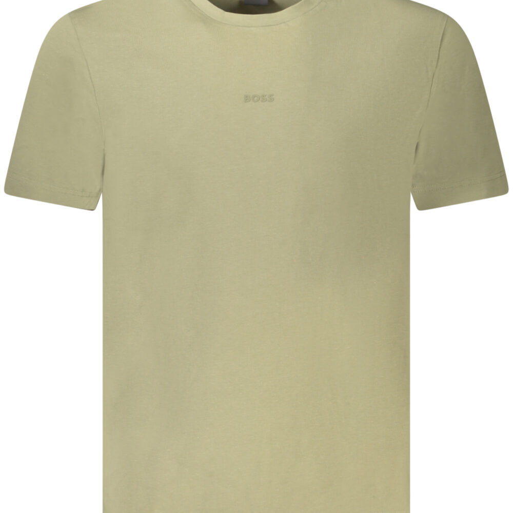 BOSS T-SHIRT MANICHE CORTE UOMO VERDE
