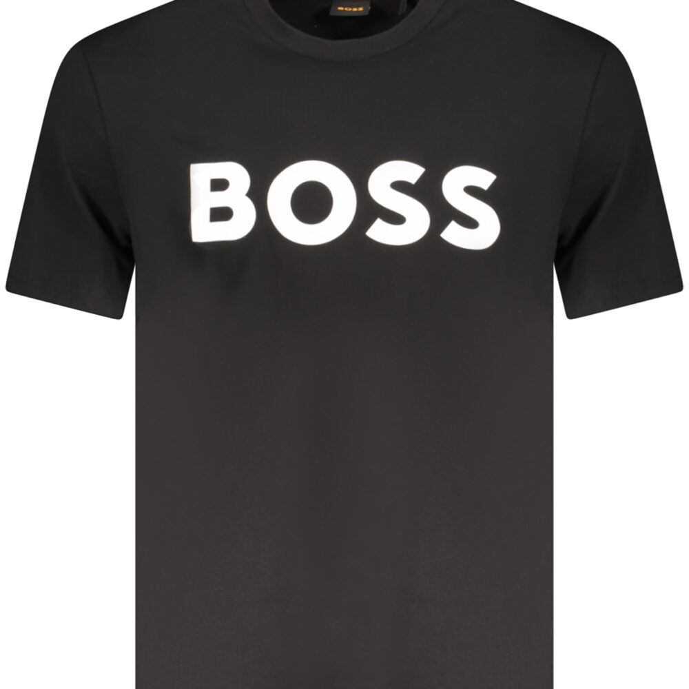 HUGO BOSS T-SHIRT MANICHE CORTE UOMO NERO
