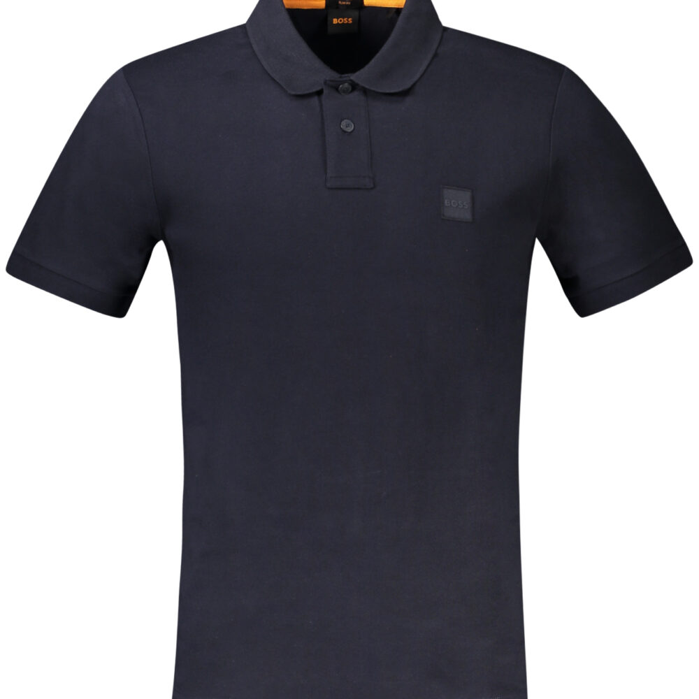 HUGO BOSS POLO MANICHE CORTE UOMO BLU