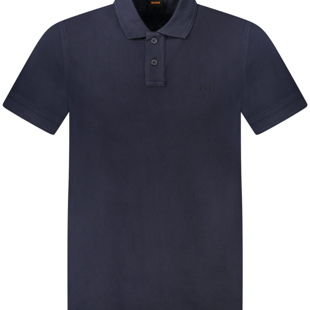 HUGO BOSS POLO MANICHE CORTE UOMO BLU
