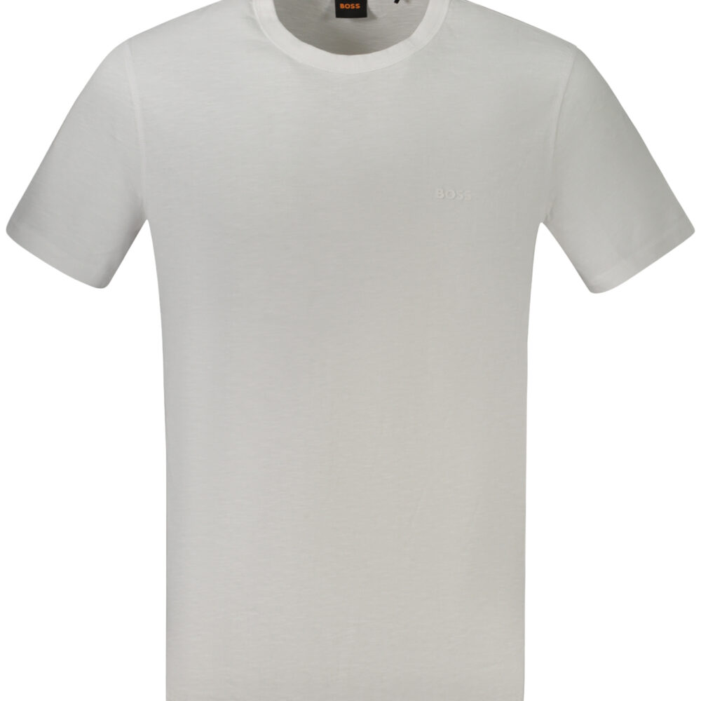 HUGO BOSS T-SHIRT MANICHE CORTE UOMO BIANCO