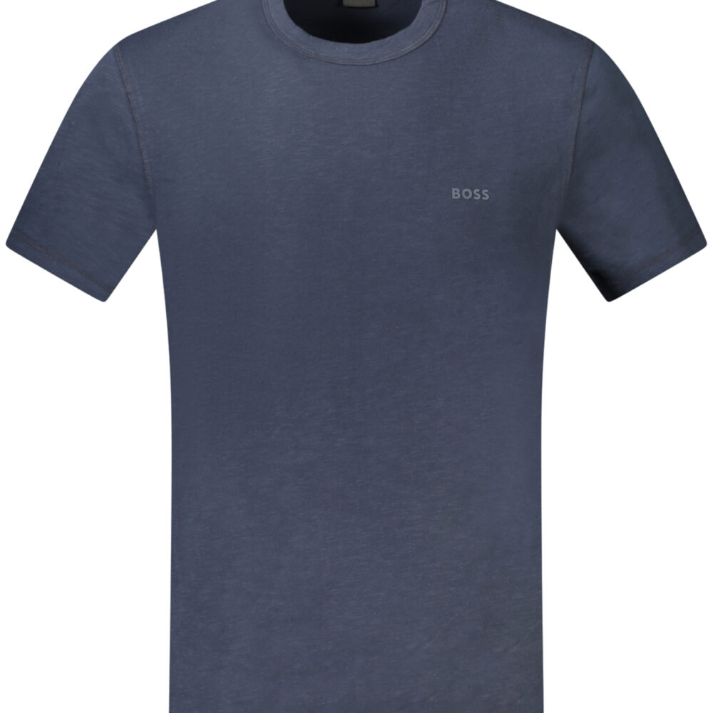 HUGO BOSS T-SHIRT MANICHE CORTE UOMO BLU