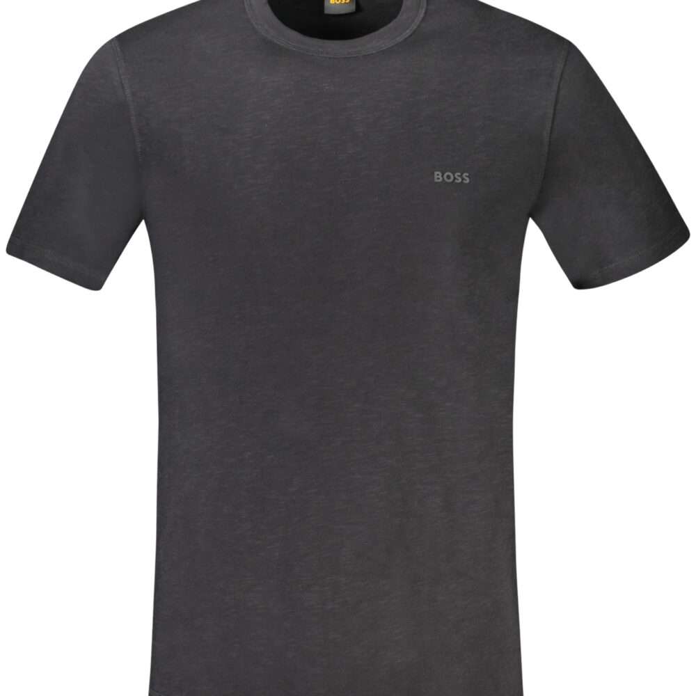 HUGO BOSS T-SHIRT MANICHE CORTE UOMO NERO