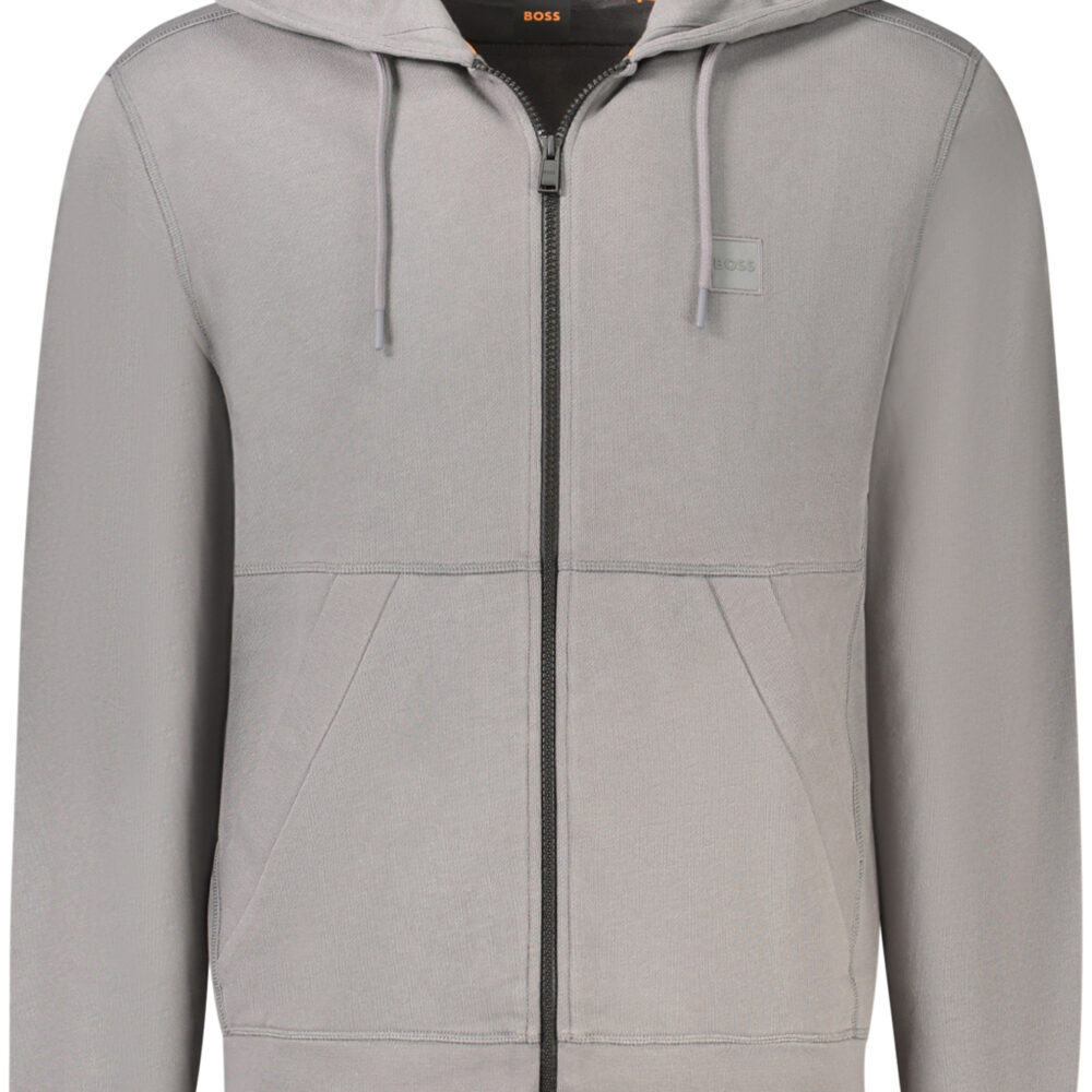 HUGO BOSS FELPA SENZA ZIP UOMO GRIGIO